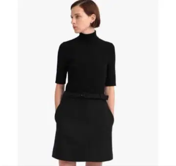 띠어리 니트 콤보 원피스