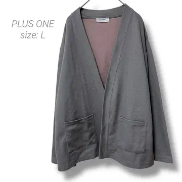 [플러스 원] PLUS ONE 노카라 자켓 가디건 남성용 겉옷