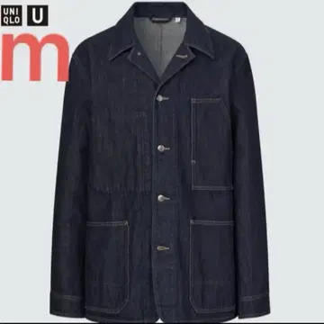 유니클로 UNIQLO U 오버 셔츠 자켓 M 데님 커버올