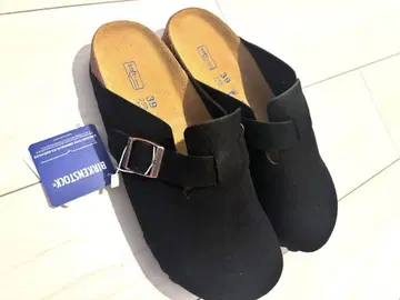 미사용 버켄스탁 보스턴 블랙 39 내로우 25cm