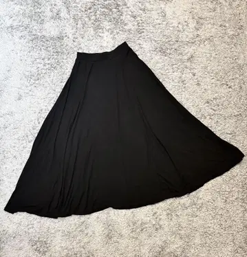 플레어 스커트 S 사이즈 블랙