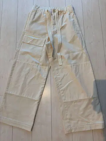 DRIES VAN NOTEN 아이보리 와이드 팬츠