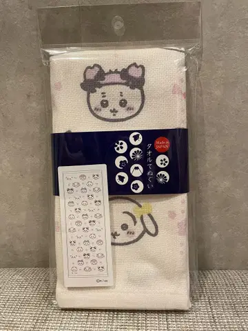 새상품 1 치이카와 (먼작귀) 타월 손수건 리본