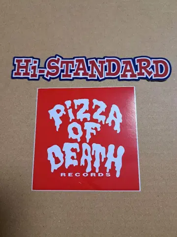 정품 HI-STANDARD PIZZA OF DEATH 스티커 하이스타