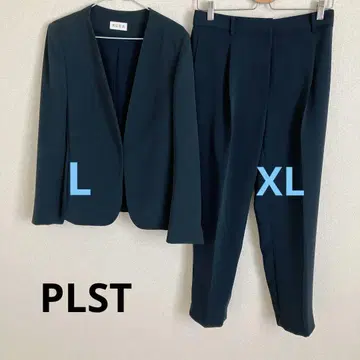 [ 새상품급 ] PLST 노카라 자켓 팬츠 네이비 셋업