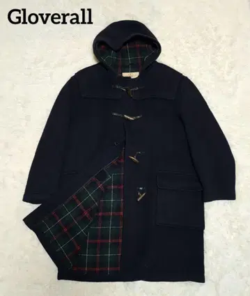 Gloverall 더플 코트 체크 안감 영국제
