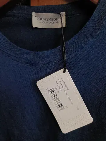 john smedley LORCA Tshirt L 인디고