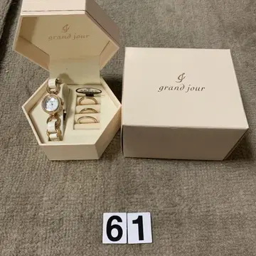 GRAND JOUR 쿼츠 손목시계 쉘 다이얼 여성용 배터리 방전