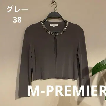 M-PREMIER 엠프리미어 고급 고급 볼레로 가디건 펄 큐빅