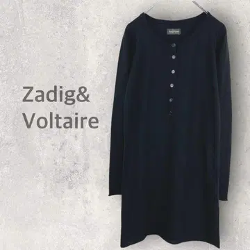 [쟈딕 앤 볼테르] 니트 원피스 M 메리노울 하프 버튼 가을/겨울