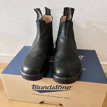 Blundstone 블랙 사이드 고어 부츠