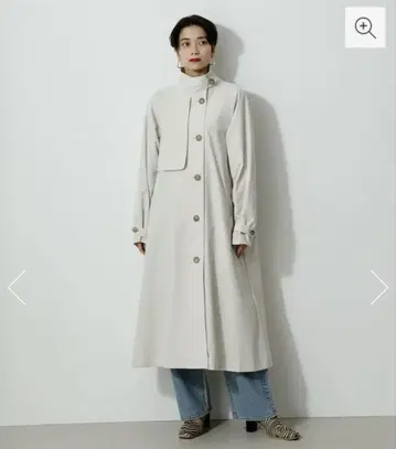 새상품급 AZUL by moussy 스탠드 카라 트렌치코트