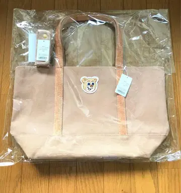 새상품 러브러리 바이 페이 올드 테디 와펜 토트 대 베이지