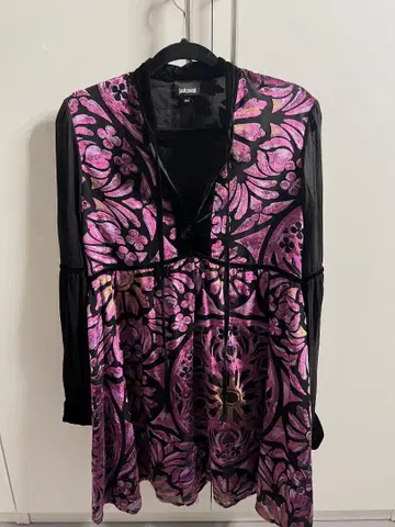 justcavalli 플로럴 원피스 M