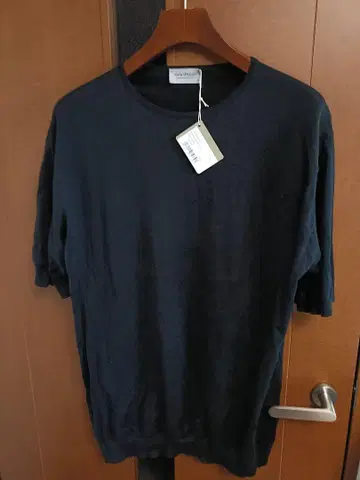 JOHN SMEDLEY 블랙 L 씨 아일랜드 코튼 belden