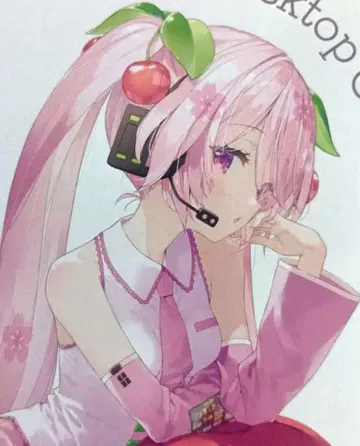 벚꽃 미쿠 Desktop Cute 피규어 체리 쿠션