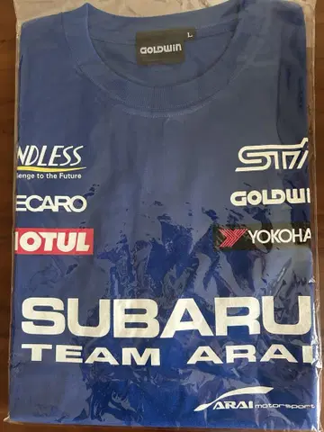 SUBARU 아라이 모터스포츠 T셔츠 L 사이즈