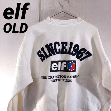 구제 의류 엘프 elf 맨투맨 트레이닝복 모터 사이클 레이스 90s