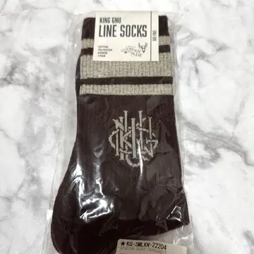 King Gnu LINE SOCKS 양말 버건디 라이브 굿즈