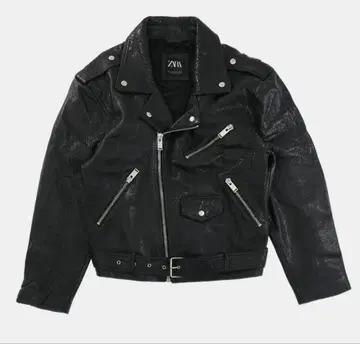 ZARA 블랙 가죽 자켓