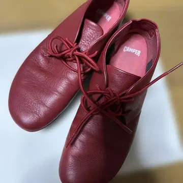 캠퍼 빨간색 숏부츠 37/24cm