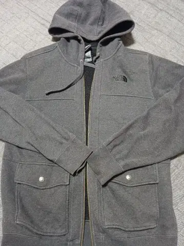 The North Face 그레이 후드 부착 후드티