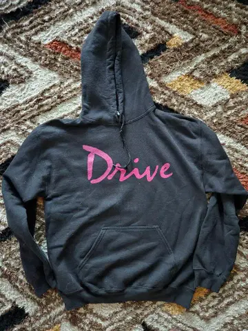 영화 Drive 로고 후드 맨투맨