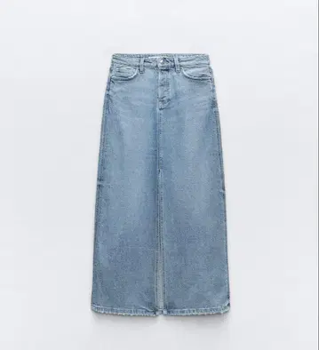 ZARA 미사용 데님 롱 스커트