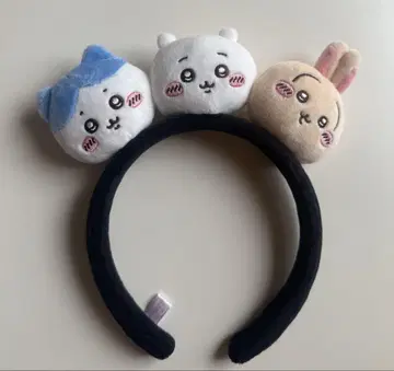치이카와 (먼작귀) 하치와레 토끼 봉제 인형 머리띠 치이카와 파크