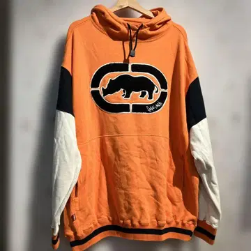90s ECKO UNLTD 풀오버 후드티 에코 오렌지