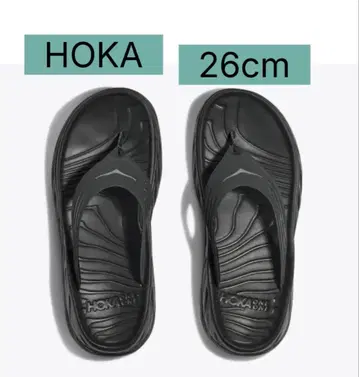 [ 새상품급 ] HOKA 리커버리 샌들 26cm 블랙