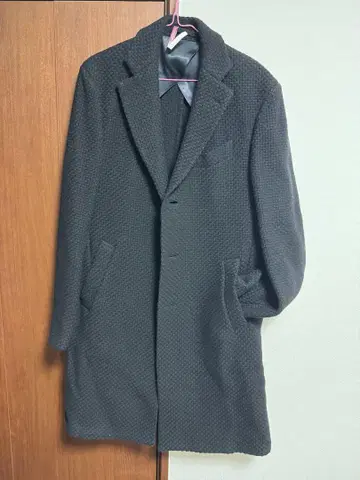 LARDINI 체스터 코트 블랙