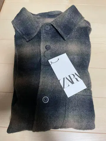 ZARA 체크 두꺼운 원단 긴팔 셔츠