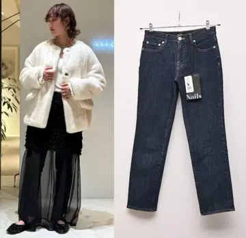 NAILS 네일 스트레치 데님 팬츠 25 인디고 블루