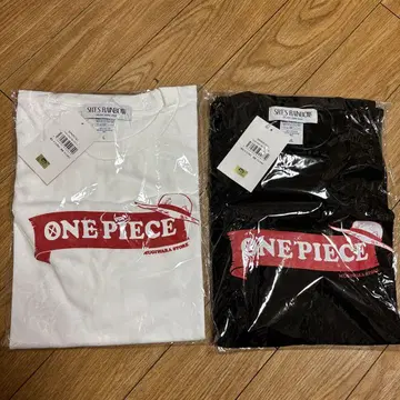 ONE PIECE T셔츠 화이트 블랙