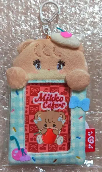 mikko cafe 라떼 봉제 인형 카드 케이스