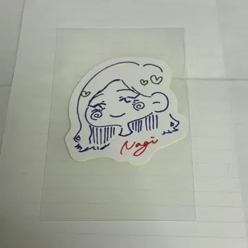 노기 카페 니가오에 스티커 이노우에 나기 노기자카46 NOGI CAFE