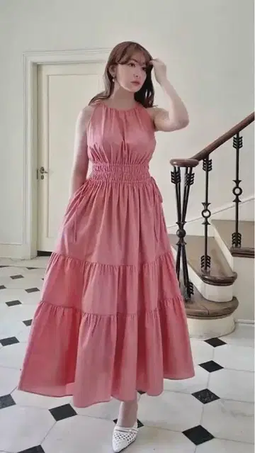 herlipto Riviera Bow Tiered Long Dress