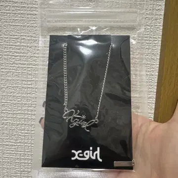 x-girl 실버 목걸이 미사용