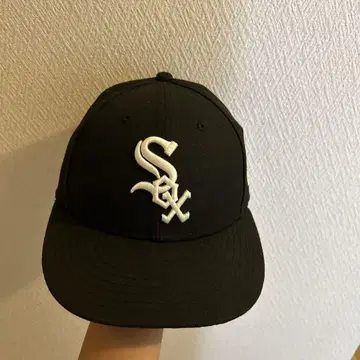MLB 59FIFTY 블랙캡 Sox 로고
