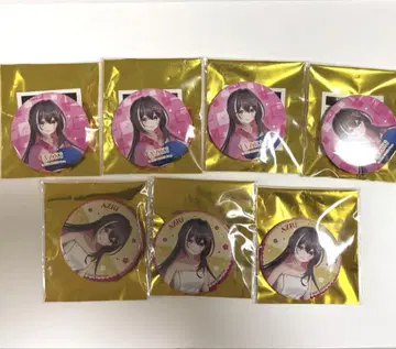 AZKi 극락탕 등신 캔뱃지 후로라이프 7개