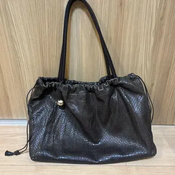 FURLA 다크 브라운 메쉬 토트백