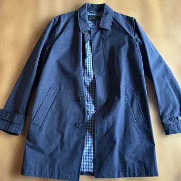 [ 미사용 ] BANANA REPUBLIC 네이비 스텐카라 코트 S