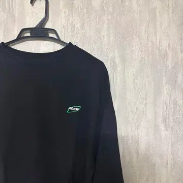ADER 블랙 롱 슬리브 T셔츠