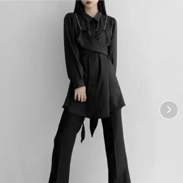 LVEU. 뷔스티에 디자인 셔츠 원피스 LVEU