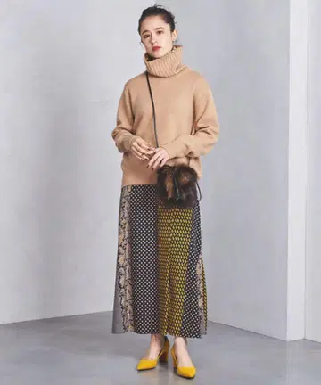 UWSC 페이즐리 프린트 스커트