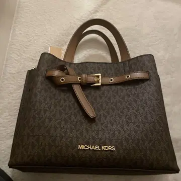 MICHAEL KORS EMILIA 브라운 핸드백