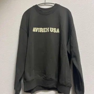 AVIREX USA 다크 그레이 맨투맨