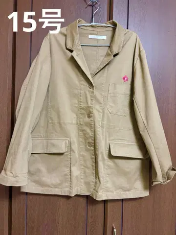 AS KNOW AS 오라카 베이지 자켓 꽃 자수 15호