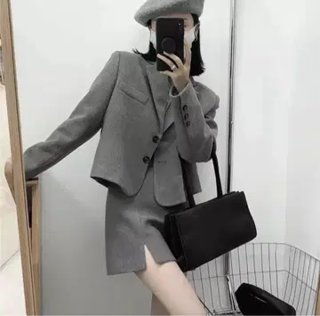 [ 미사용 새상품 ] 한국 블레이저 자켓 그레이 S 사이즈
